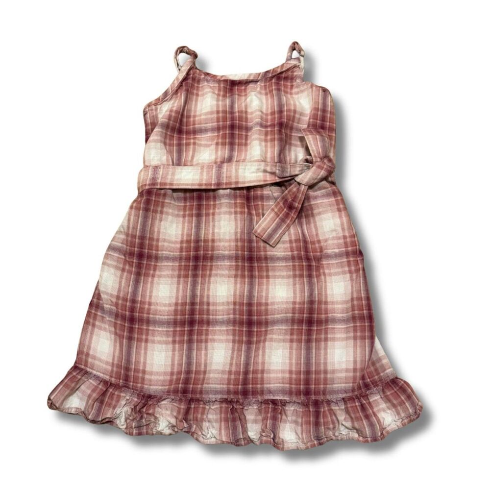 Abercrombie Kids Plaid Dress - Pink and White, 11/12
